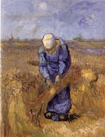Gogh, Vincent van - Woman Binding Sheaves